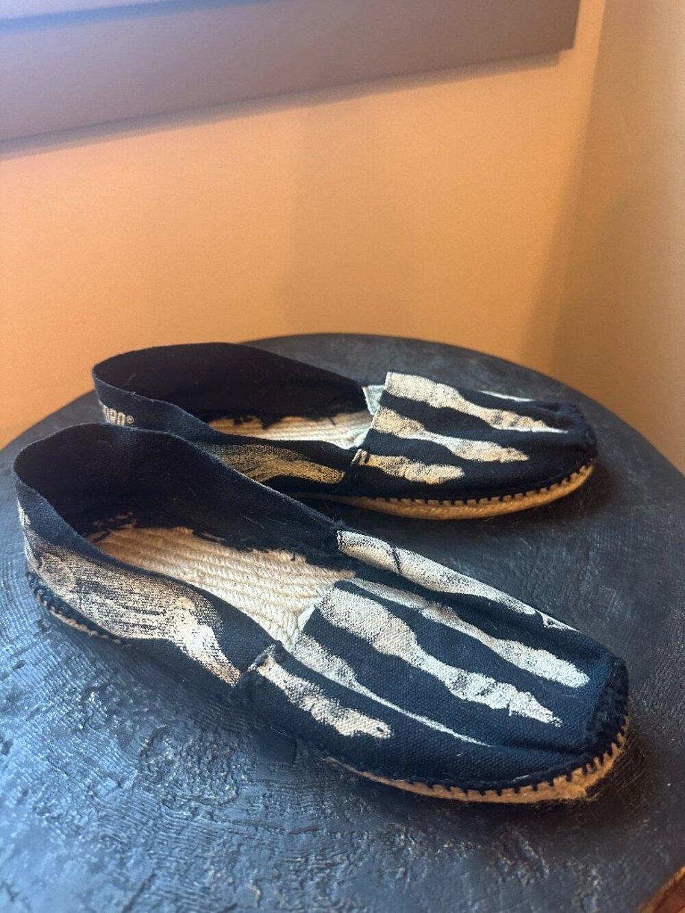 COUSU MAIN X ISABEL DE PEDRO BLACK X-RAY ESPADRILLES SIZE 39